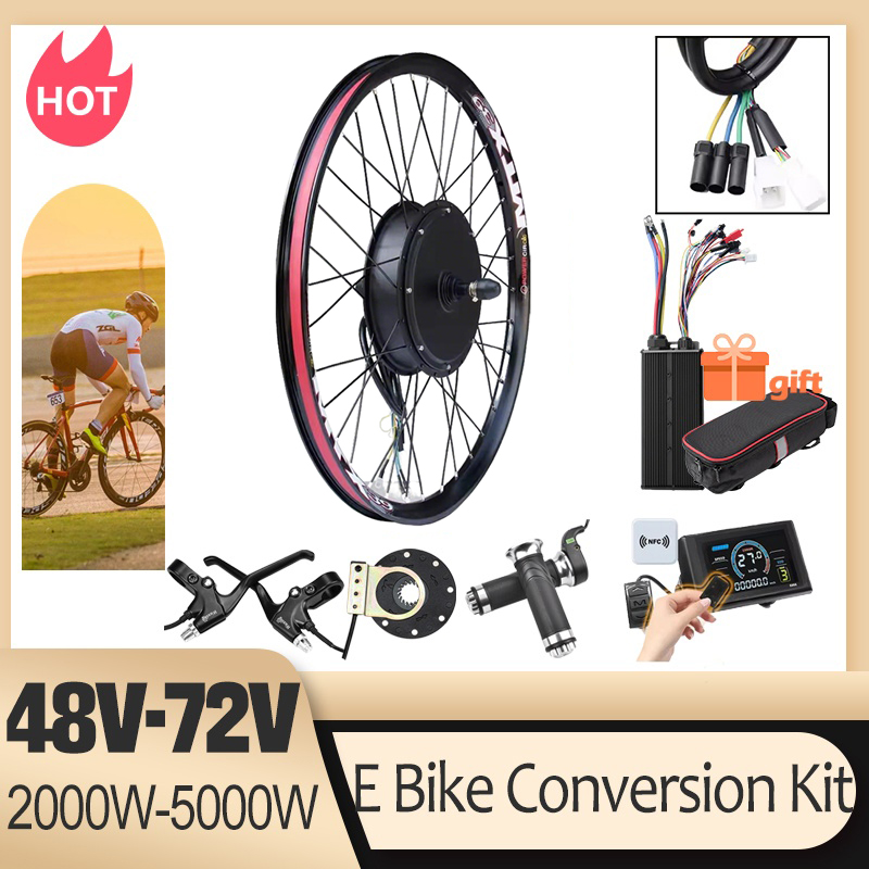 5000W Hub Motor Kit 72V - 72V 5000W E-バイク変換キット ブラシレスギアレスリアホイールハブモーター 2000W、3000W 電動自転車用