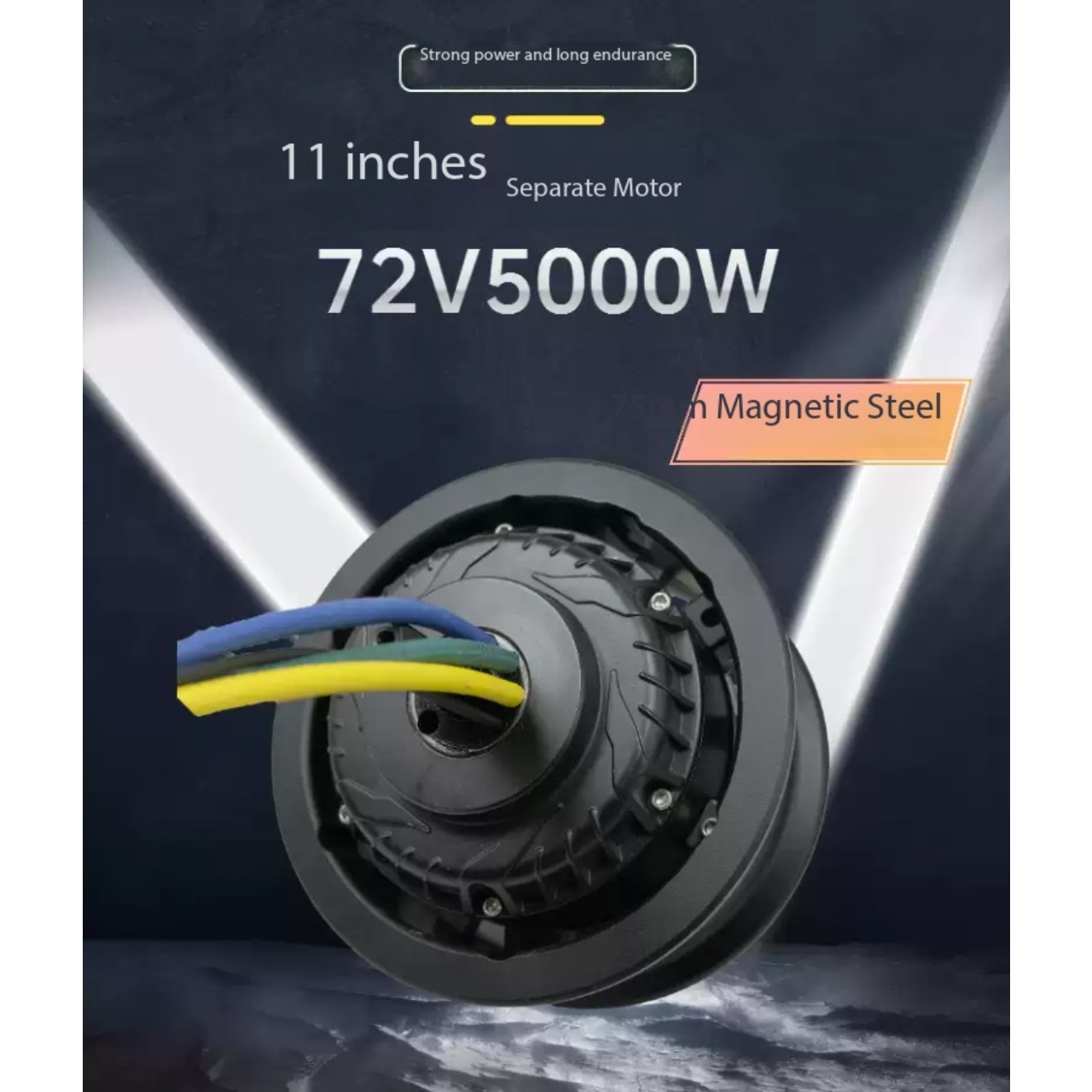 11インチ 72V 5000W スプリットハブモーター 75 - 5000W Hub Motor Kit 72V のレビューと価格