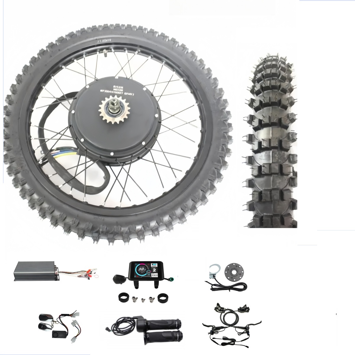 電動自転車 48V-72V 3000-8000W 17インチ - 72V 8000W Brushless Hub Motor のレビューと価格