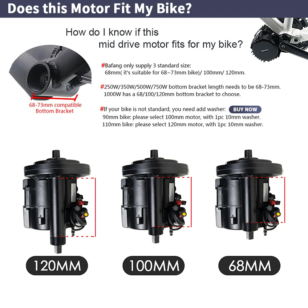 Bafang BBSHD 1000W 48V 68mm ミッ - Mid Drive Conversion Kit 1000W のレビューと価格